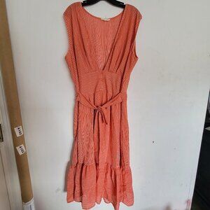 Clothing Obsessed Company C.O.C. Curvy Fit Striped Drop Waist Maxi Dress Size 1X